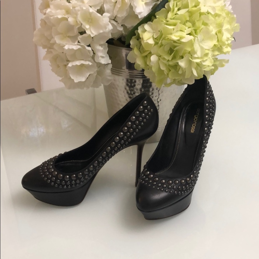 Sergio Rossi Platform Pumps with Studs
